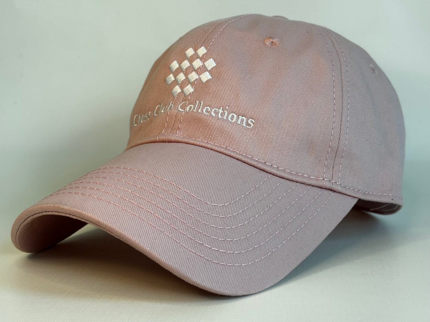 Soft Pink Chess Club Collections Dad Hat