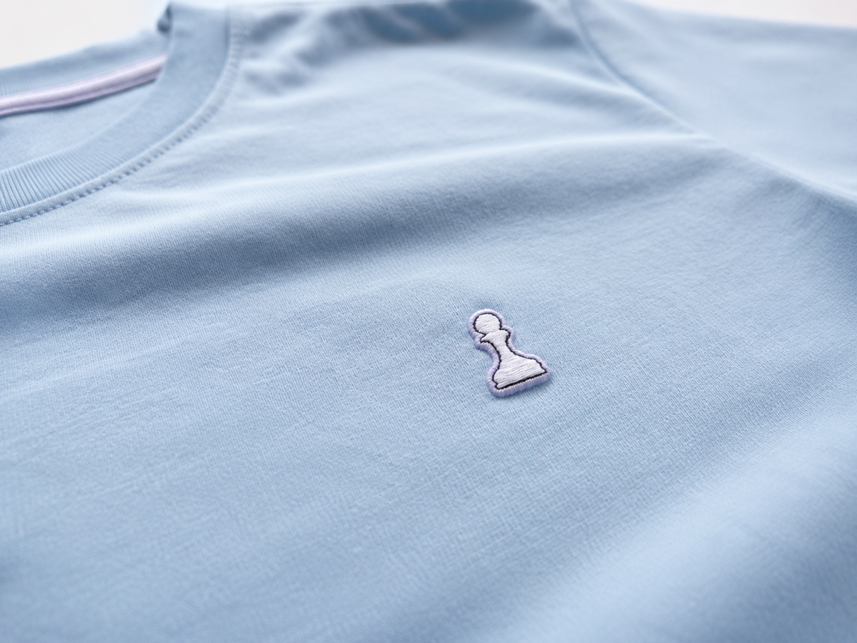 Soft Blue Crop Tee