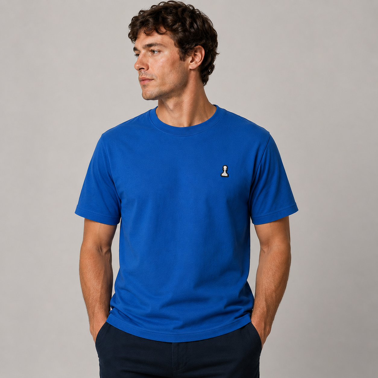 French Blue American Grown Supima® 100% Cotton 6oz T-Shirt