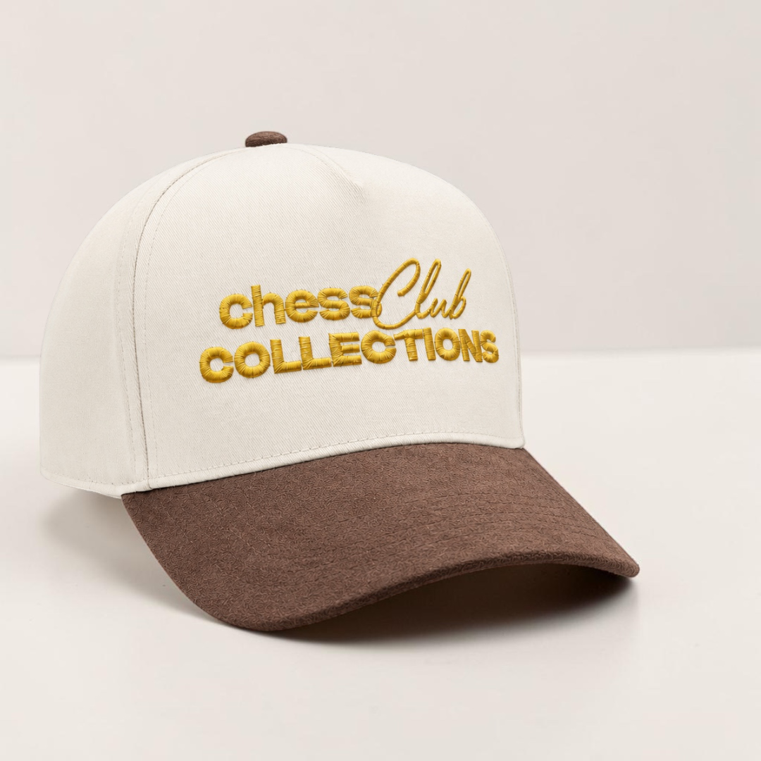 Brown 5Panel Suede Bill Hat