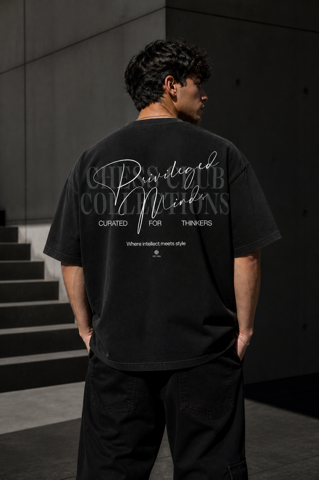 CURATED FOR THINKER OVERSIZED BLACK