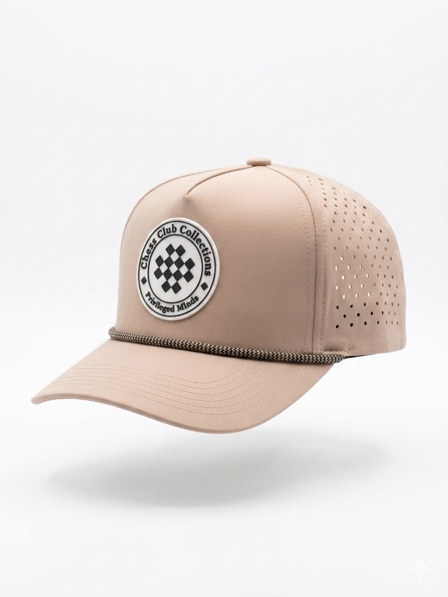 5 Panels Rubber Patch Hat Sand