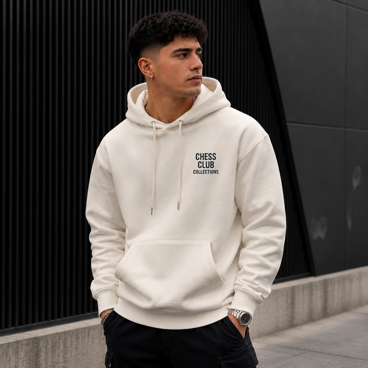 Natural Chess Club Collections Heavy Organic Hoddie