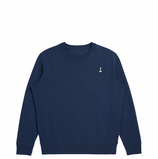 Navy Pawn Collection Organic Cotton Crewneck Sweatshirt