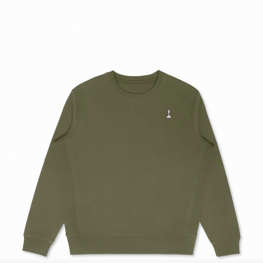 Military Pawn Organic Cotton Crewneck Sweatshirt