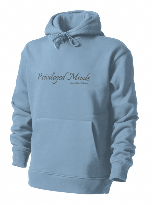 Soft Blue Organic Cotton Hooded Sweatshirt Privileged Minds