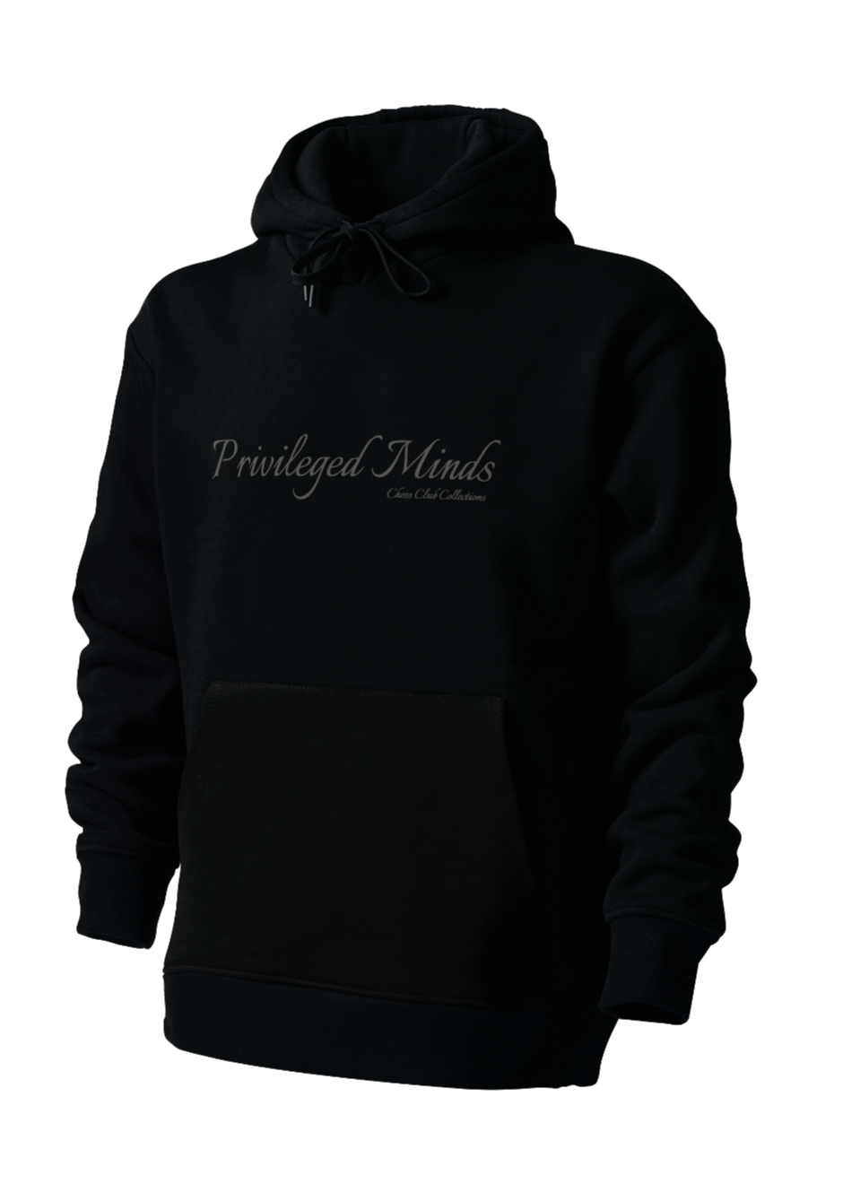 Black Organic Cotton Hooded Sweatshirt Privileged Minds