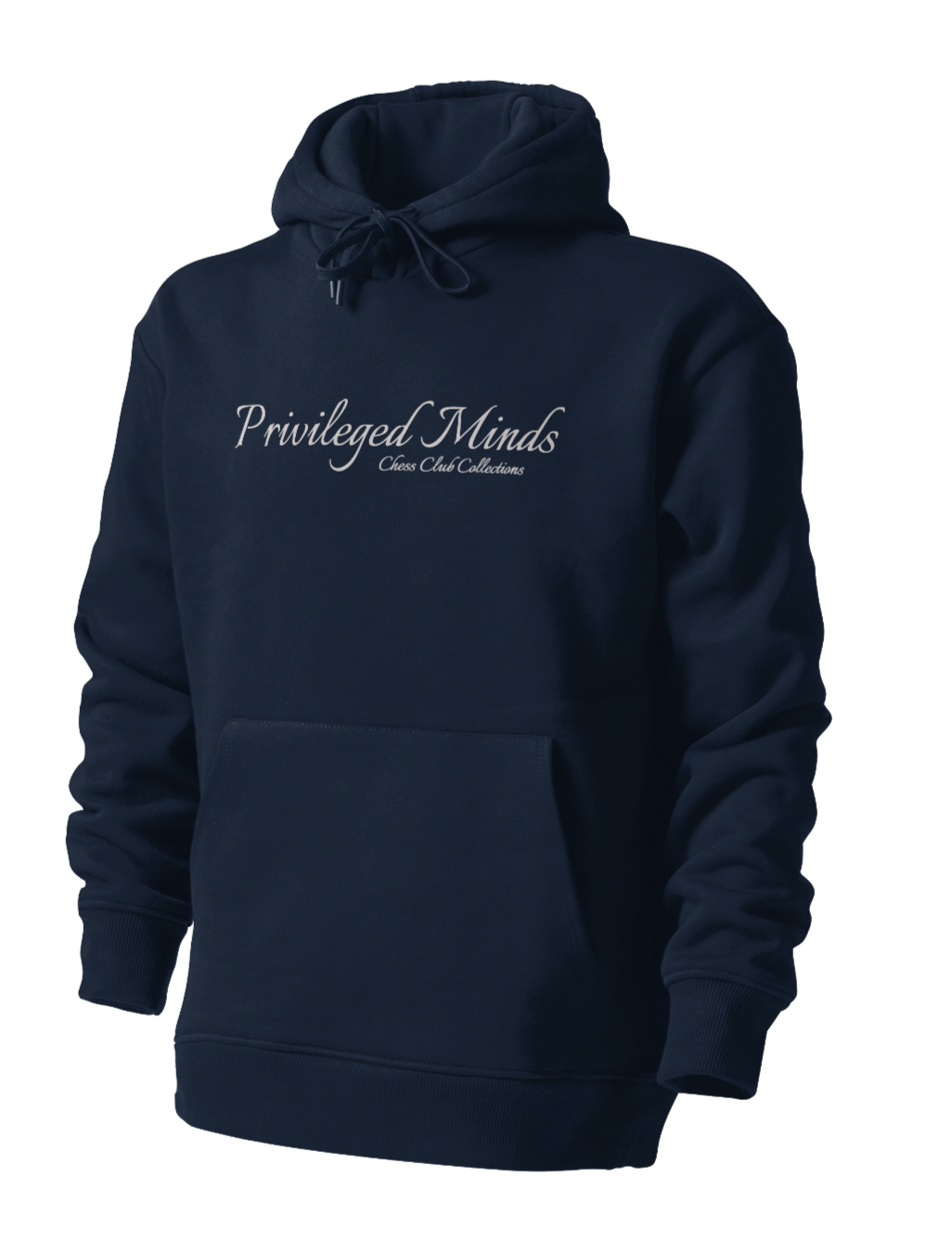 Navy Organic Cotton Hooded Sweatshirt Privileged Minds