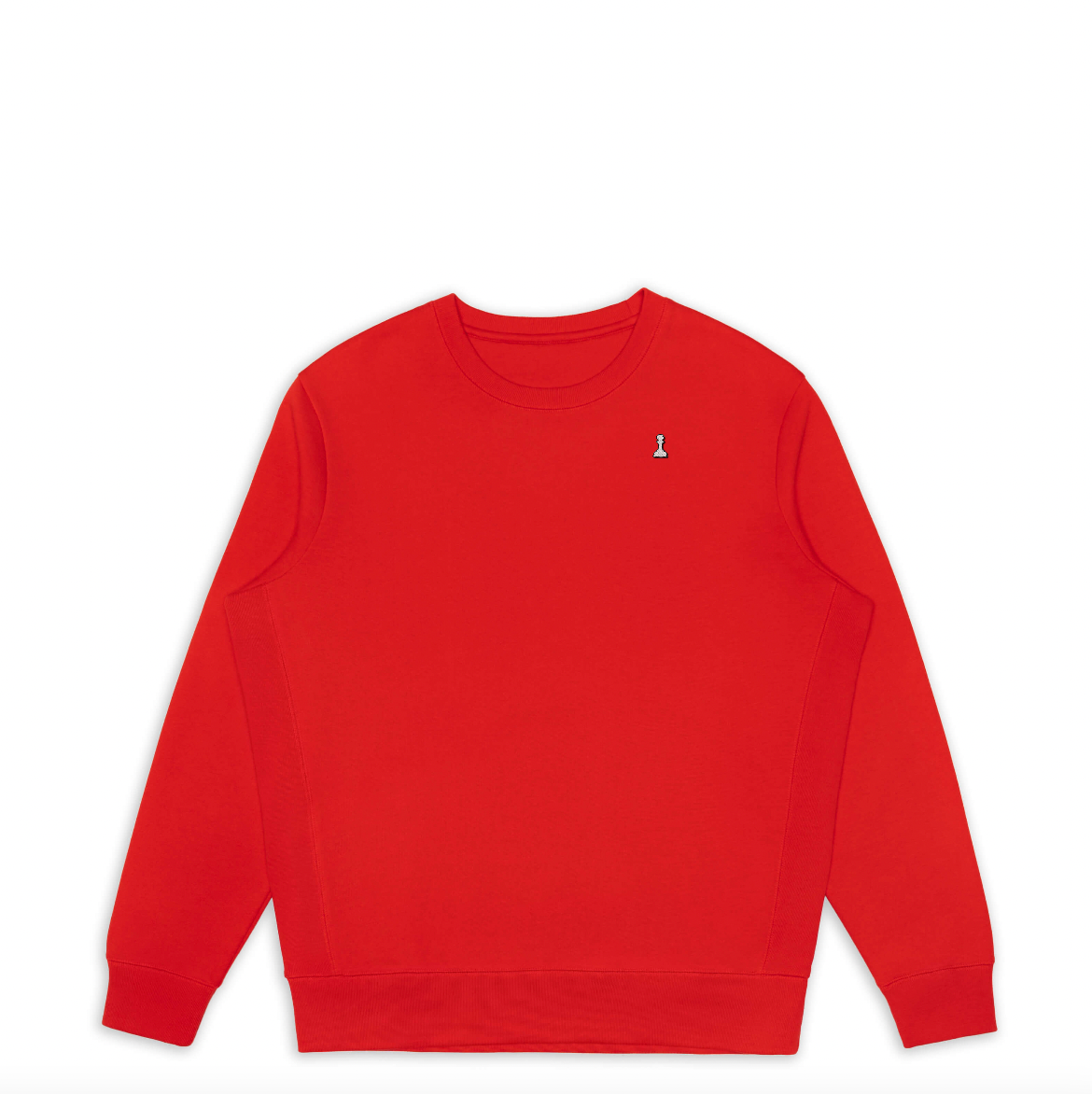 Red Organic Cotton Crewneck Sweatshirt